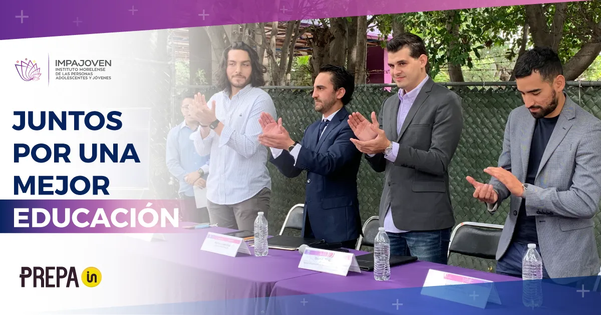 IMPAJOVEN se suma a Prepa IN, juntos por la educación de los Morelenses.