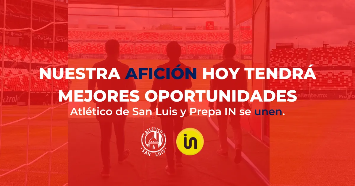 Hoy el fútbol y la educación se unen con el Atlético de San Luis.