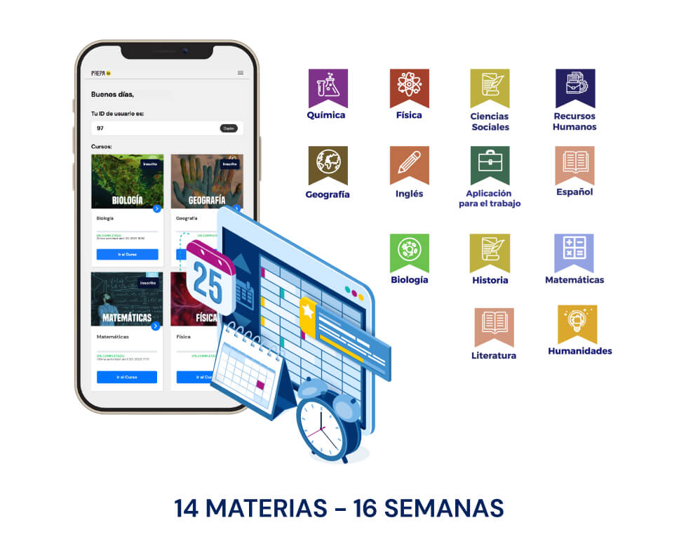 Estudiante de Prepa IN mostrando su experiencia de estudio en línea - Imagen 1